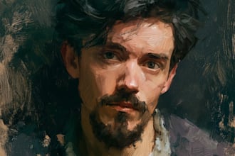 create a royal vintage oil painting portrait illustration