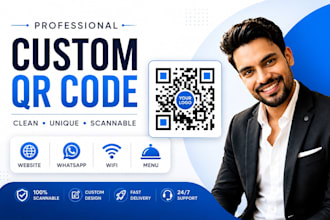 create custom qr code design with logo and email signature