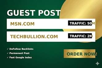 do guest post on techbullion and msn,com