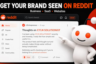 be reddit marketing manager for business website, saas product and brand mention