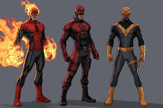 create a comic book or comic strip illustration