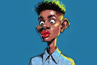 draw digital caricature from your photo