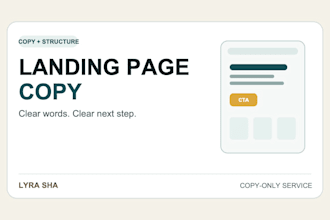 write clear landing page copy for your small business