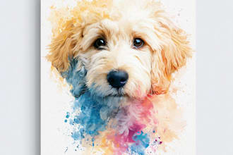 draw royal pet portrait cat portrait, dog portrait