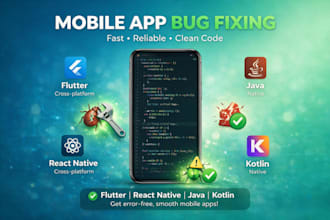 fix bugs in your mobile app and solve errors quickly