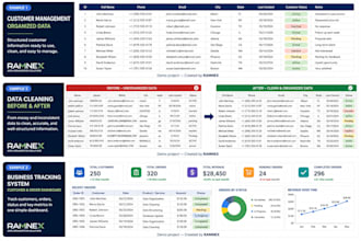 organize, clean and structure your business information