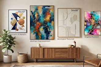 paint professional abstract art