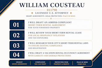 review rental lease for local ordinance violations and tax exposures US attorney