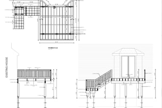 provide you deck, pergola, porch or patio permit drawings