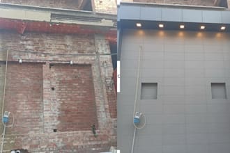 create ai house exterior renovation and facade redesign