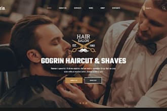 design squarespace barber website hair salon website hair stylist website