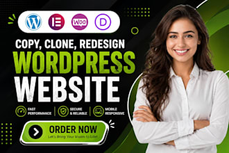 copy clone website, dublicate website or redesign website