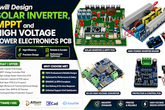 design solar inverter, mppt and high voltage power electronics pcb