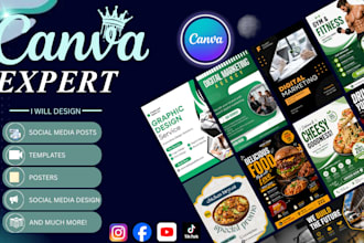 design social media posts and canva templates