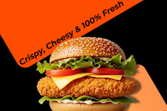 design professional food social media banners