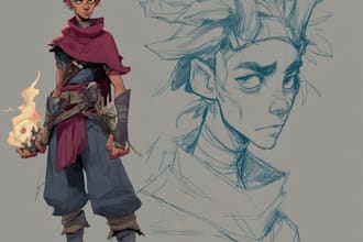 create professional character digital art
