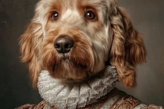 make a custom royal pet portrait gift for your pet