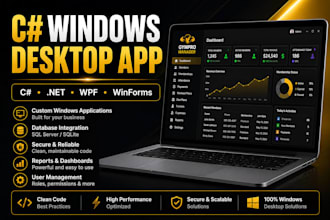 develop c sharp net windows desktop applications
