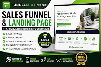 build german funnelspot sales funnel landing page systeme io, funnelish, samcart