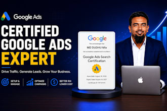 be your certified google ads specialist and manage your PPC campaign