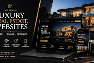 design a luxury real estate website