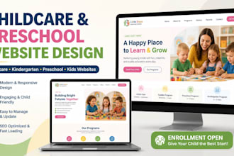 do childcare, daycare, kindergarten, preschool professional website