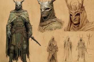 draw horror character illustration