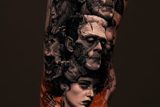 draw dark fantasy and horror characters