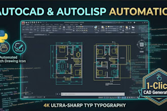 automate autocad drawings using autolisp and python script