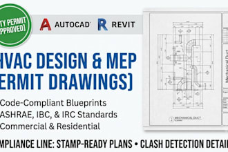 do hvac design and mep permit drawings for city approval