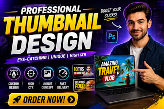 design high CTR ai youtube thumbnails