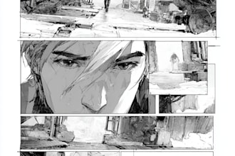 draw webtoon based on your script