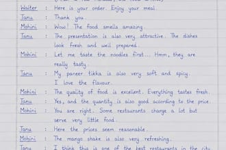 write neat and elegant handwriting notes