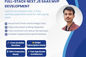 nextjs saas mvp with auth and billing