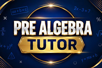 be your online pre algebra tutor