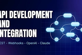 do custom api development rest api integration webhooks openai claude backend