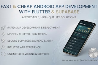 build fast and cheap android app with flutter and supabase