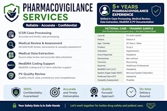 provide pharmacovigilance case processing and medical review support