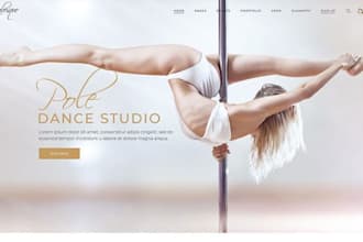 design squarespace dance studio website fitness class booking website
