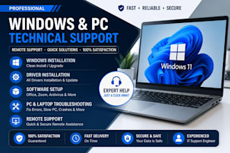 install windows and fix laptop computer issues