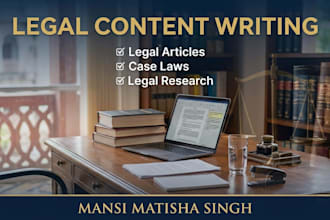 write well researched legal articles and blogs on indian law