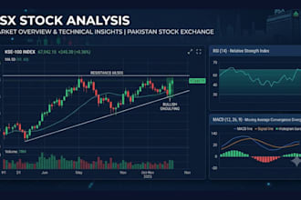 analyze psx stocks with rsi macd fibonacci technical