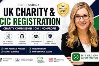 register uk charity, cic registration, charity commission, cio nonprofit