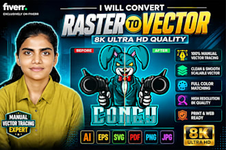 convert raster artwork into vector artwork editable vector