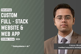 build custom full stack websites and web apps using outsystems plus ai