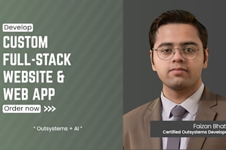 build custom full stack websites and web apps using outsystems and ai