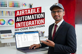 setup your airtable database with the automation and integrations