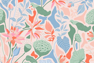 design luxury floral seamless patterns for fabric