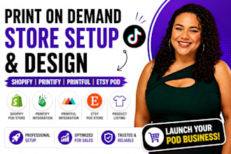 do print on demand store, shopify pod store, printful, printify, etsy pod store