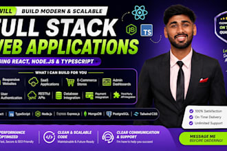 build full stack website using react, node and typescript
